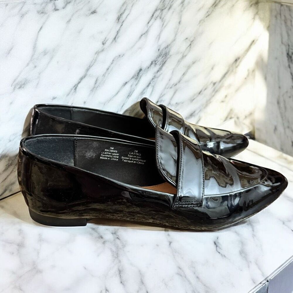 Halogen Black Patent Leather Flats / SZ: 7 / EUC